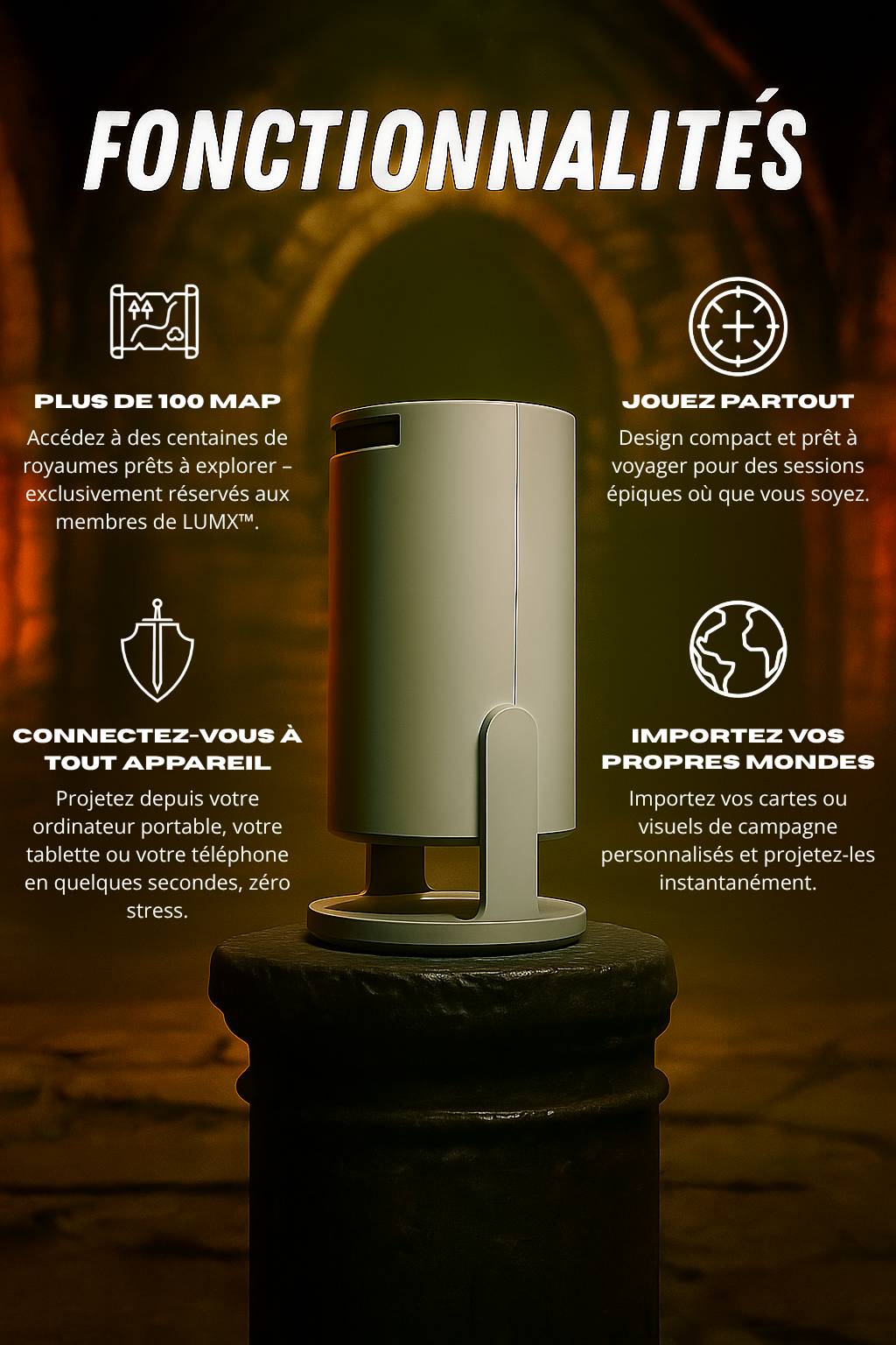 LUMIX™ Projecteur pour JDR